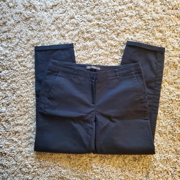 SMART SET | Cropped Navy  Blue Dress Pants (Size 8) - Picture 2 of 7